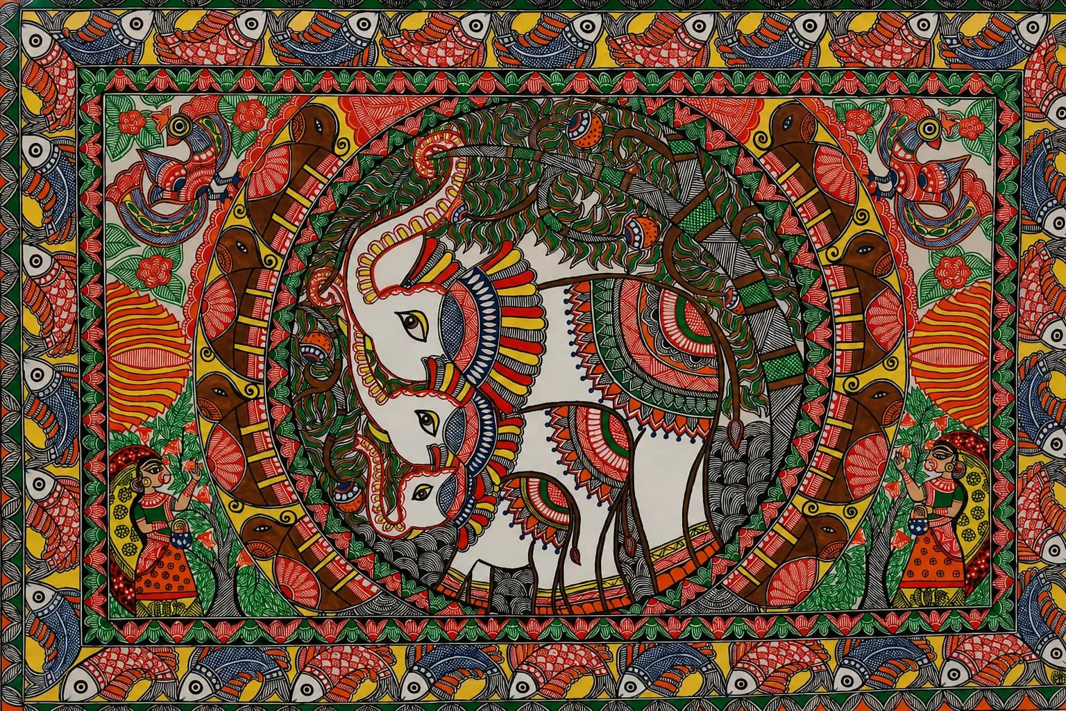 Janaklali header background showing artist hands painting